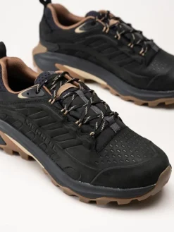 Merrell - Moab Speed 2 Leather WP - Svarta hikingsskor
