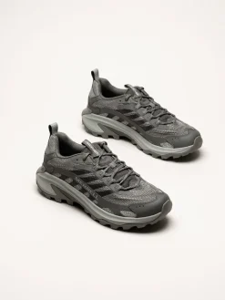 Merrell - Moab Speed 2 - Mörkgrå sneakers i mesh