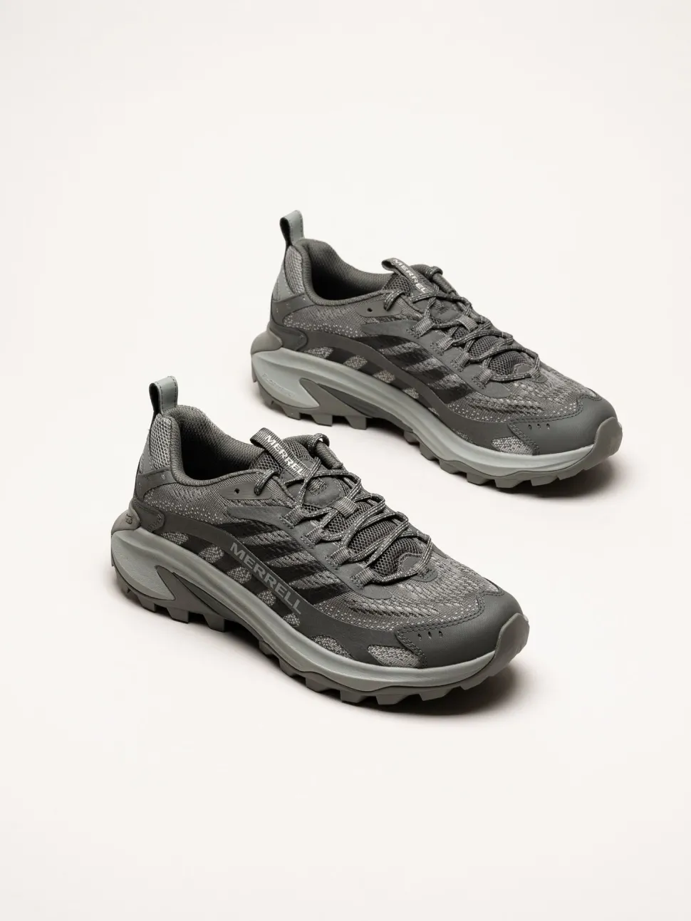 Merrell - Moab Speed 2 - Mörkgrå sneakers i mesh