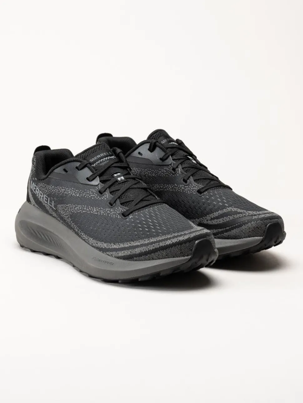 Merrell - MORPHLITE - Svarta löparskor i textil