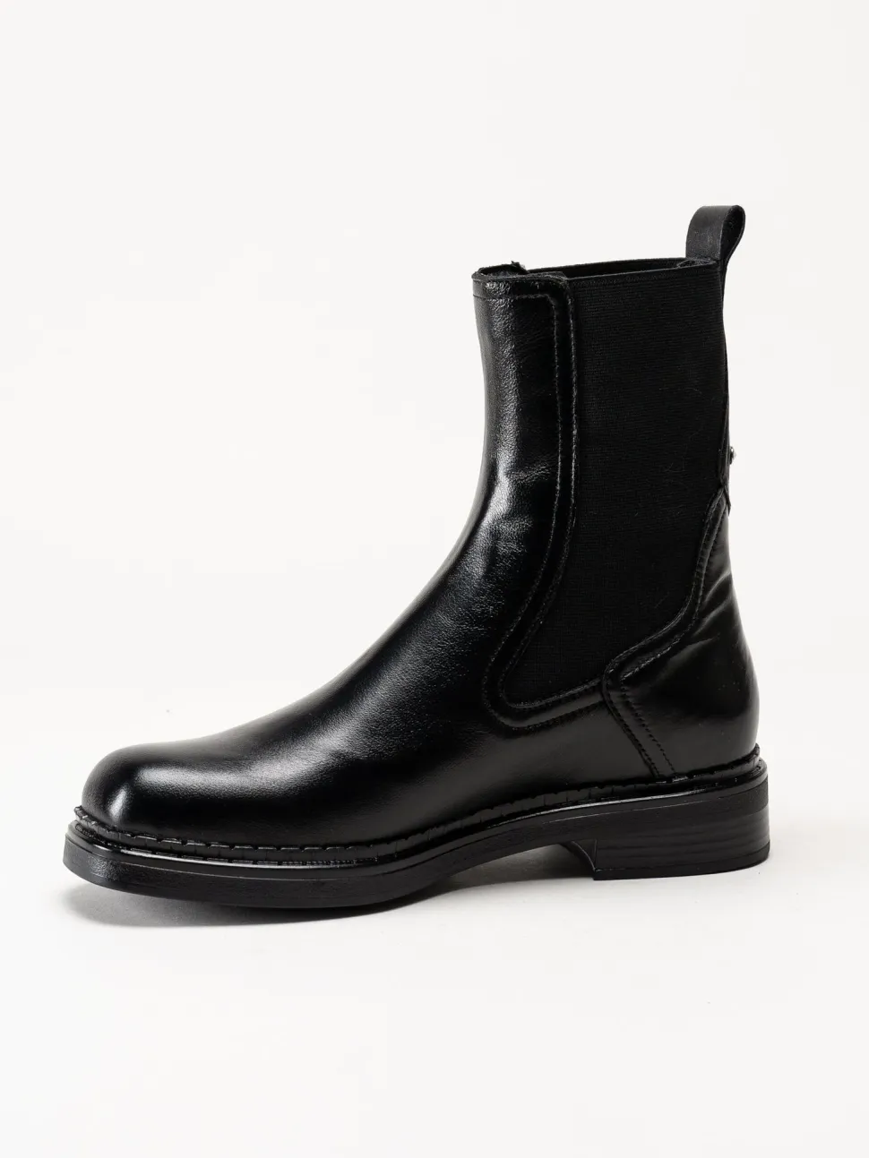 Mjus - Dekster - Svarta chelsea boots i skinn