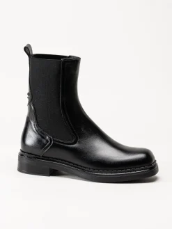 Mjus - Dekster - Svarta chelsea boots i skinn