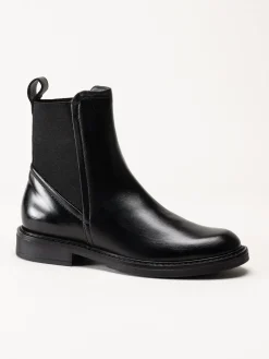 Mjus - Fabia - Svarta chelsea boots i skinn