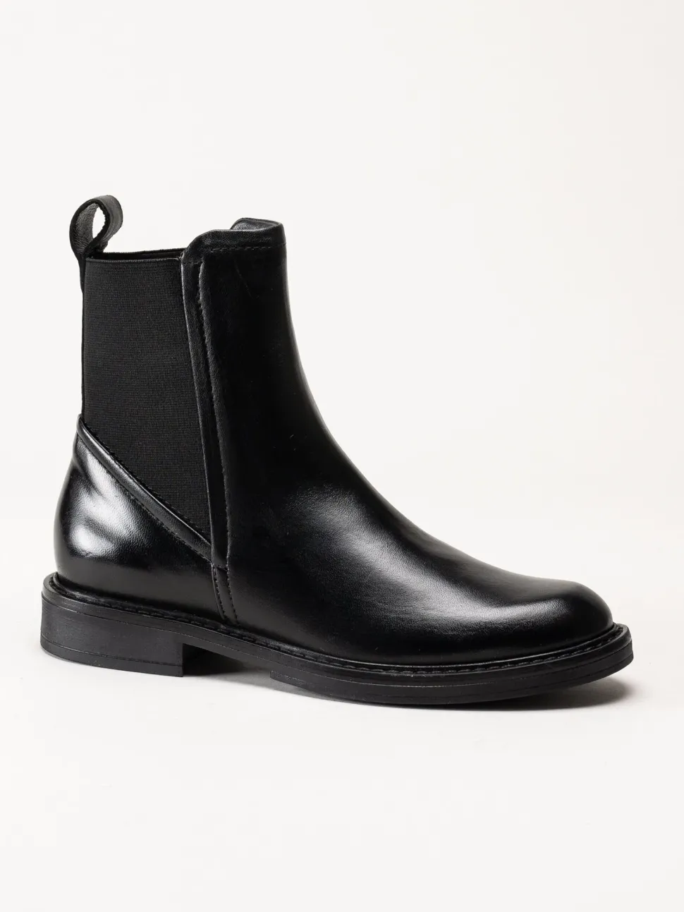Mjus - Fabia - Svarta chelsea boots i skinn