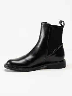 Mjus - Fabia - Svarta chelsea boots i skinn