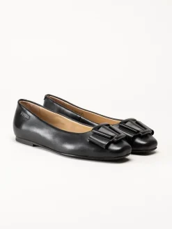 Novita - Manarola - Svarta ballerina i skinn