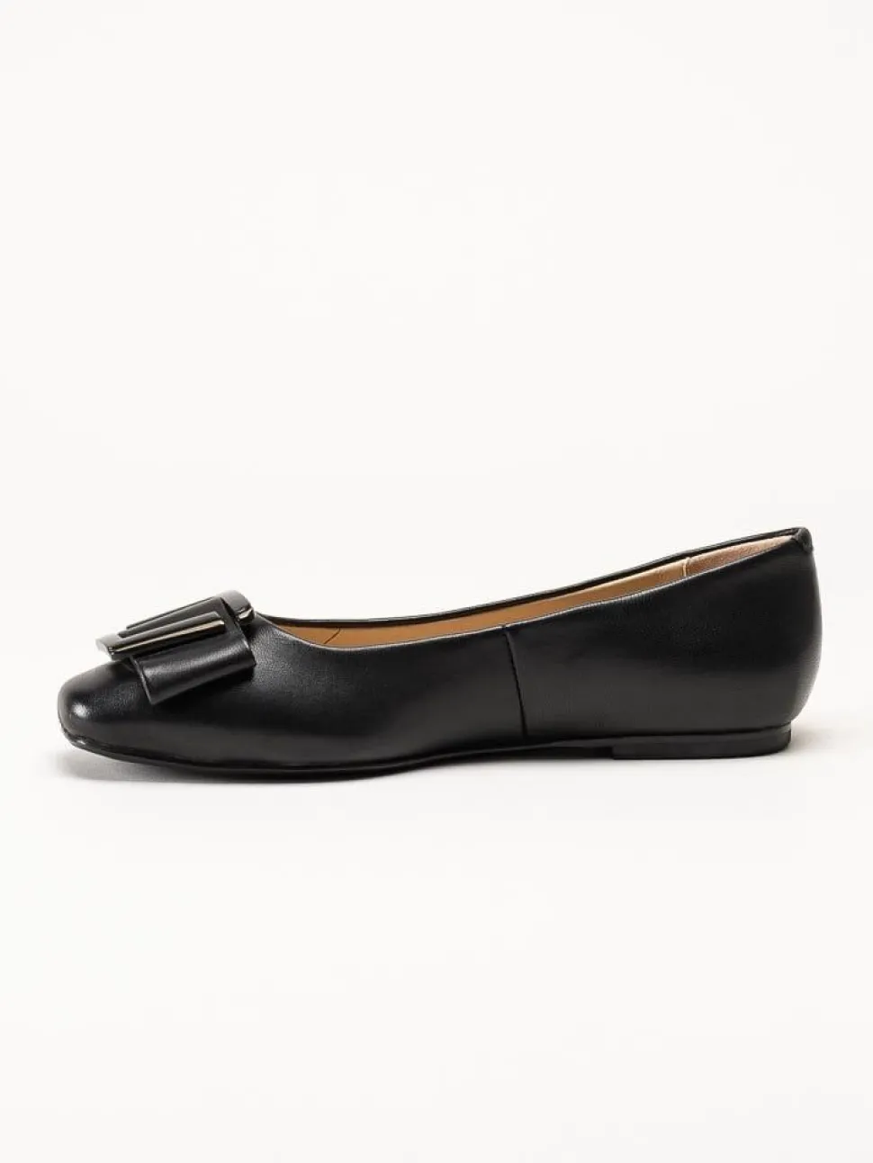 Novita - Manarola - Svarta ballerina i skinn