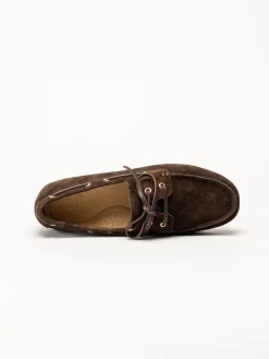 Novita - Palmi Sail - Mörkbruna loafers i mocka