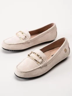 Novita - Parma - Beige loafers i mocka