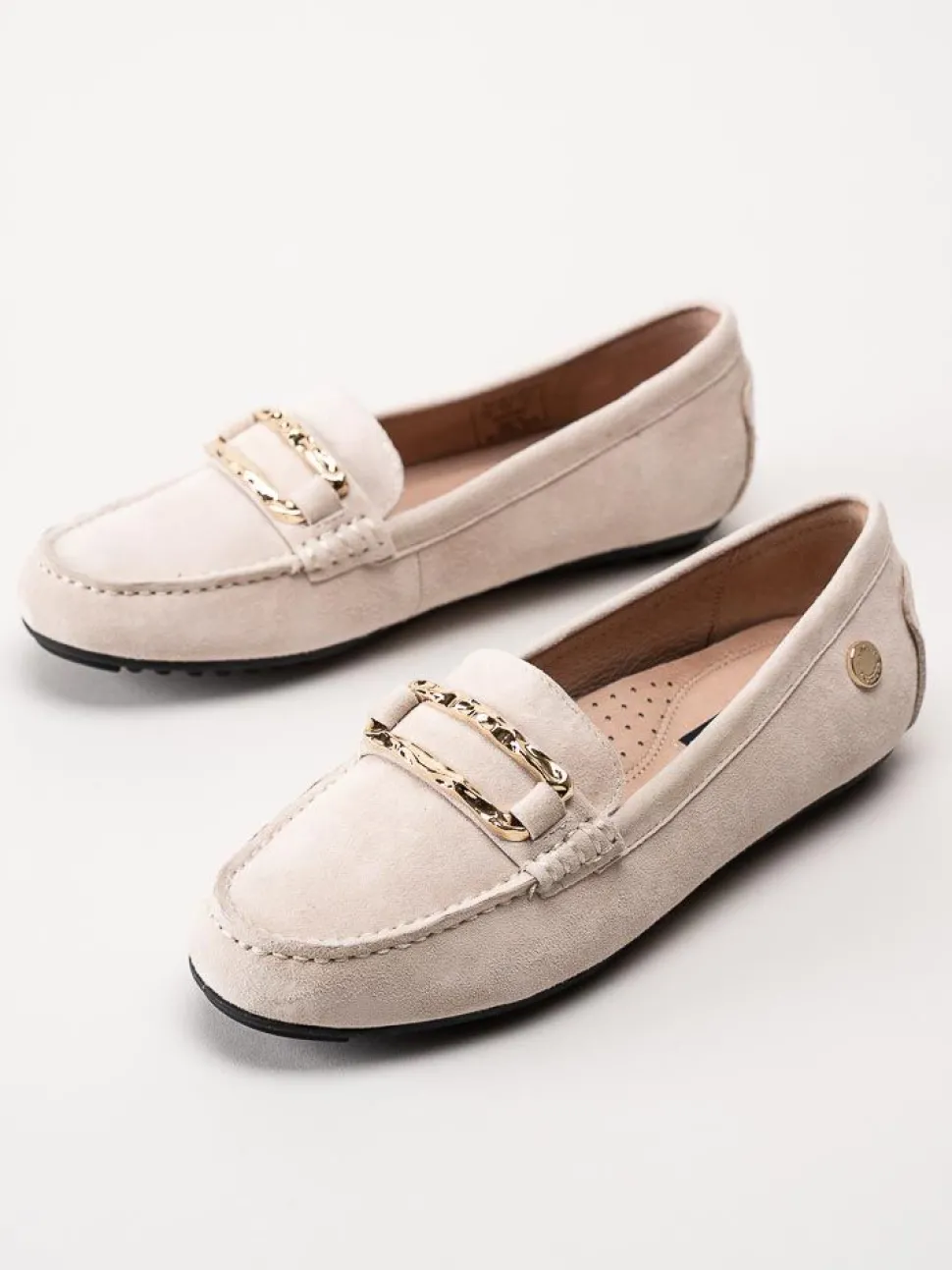 Novita - Parma - Beige loafers i mocka