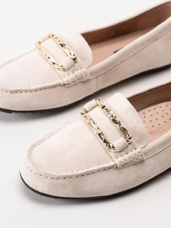 Novita - Parma - Beige loafers i mocka