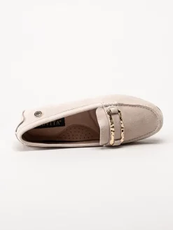 Novita - Parma - Beige loafers i mocka
