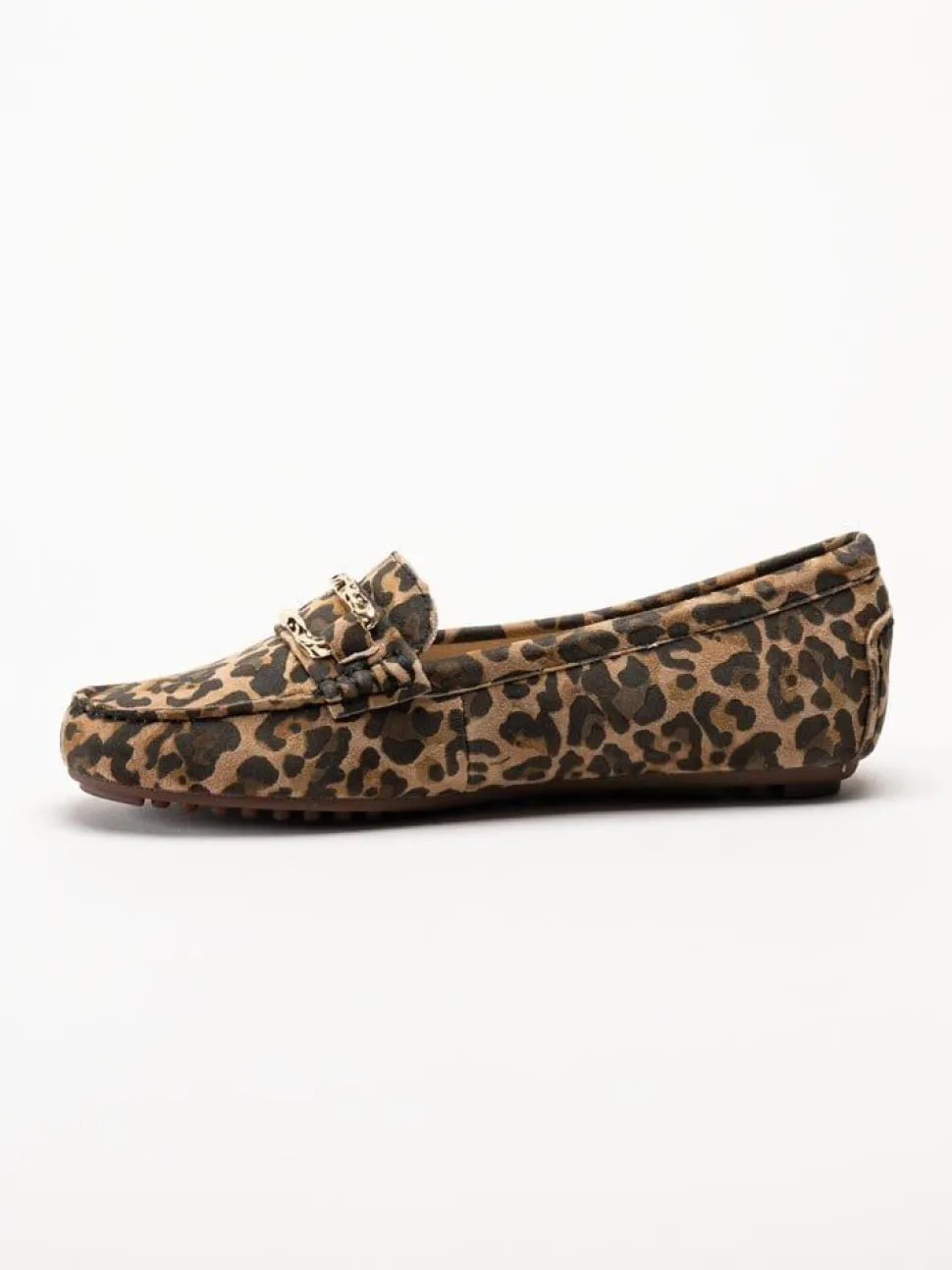 Novita - Parma - Leopardfärgade loafers i mocka