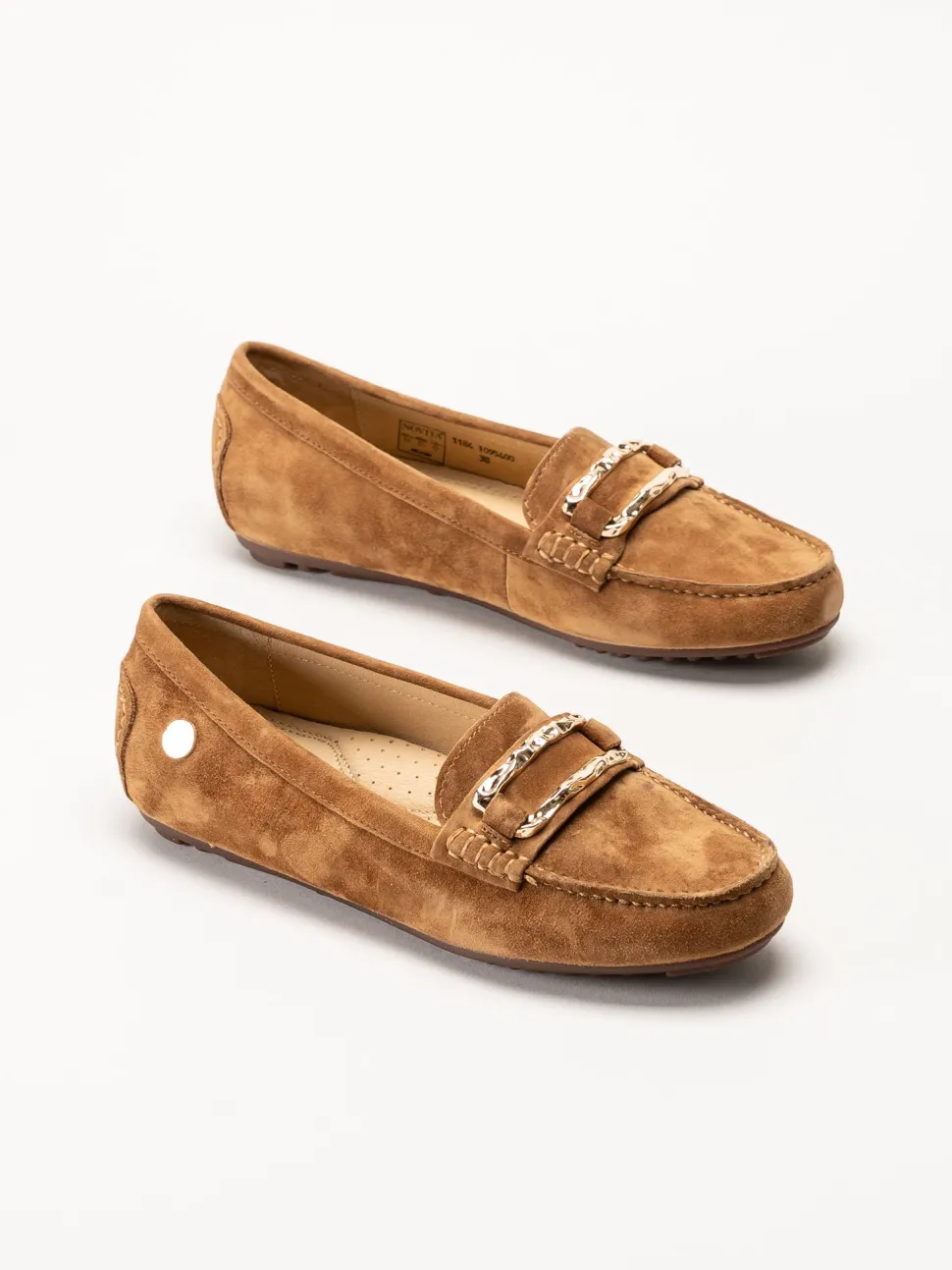 Novita - Parma - Ljusbruna loafers i mocka