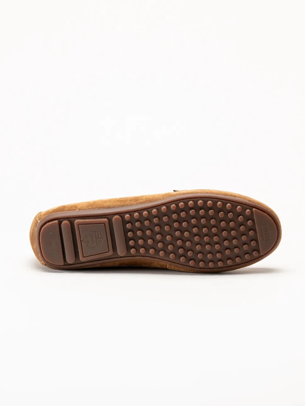 Novita - Parma - Ljusbruna loafers i mocka