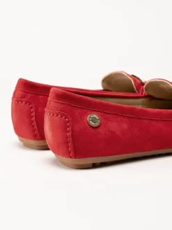 Novita - Parma - Röda loafers i mocka