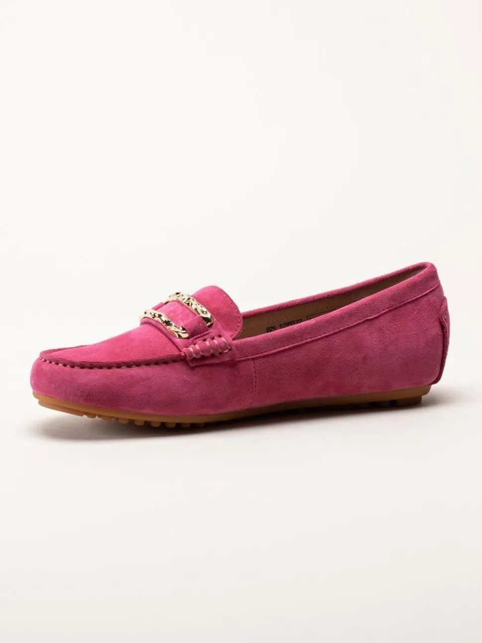 Novita - Parma - Rosa loafers med guldfärgat spänne