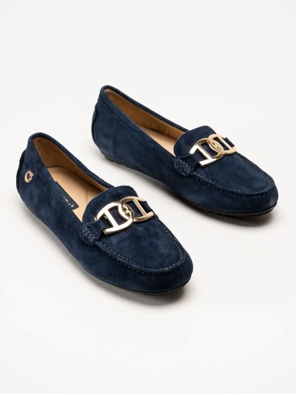Novita - Parma Royal - Marinblå loafers i mocka