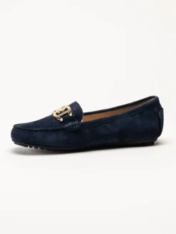 Novita - Parma Royal - Marinblå loafers i mocka