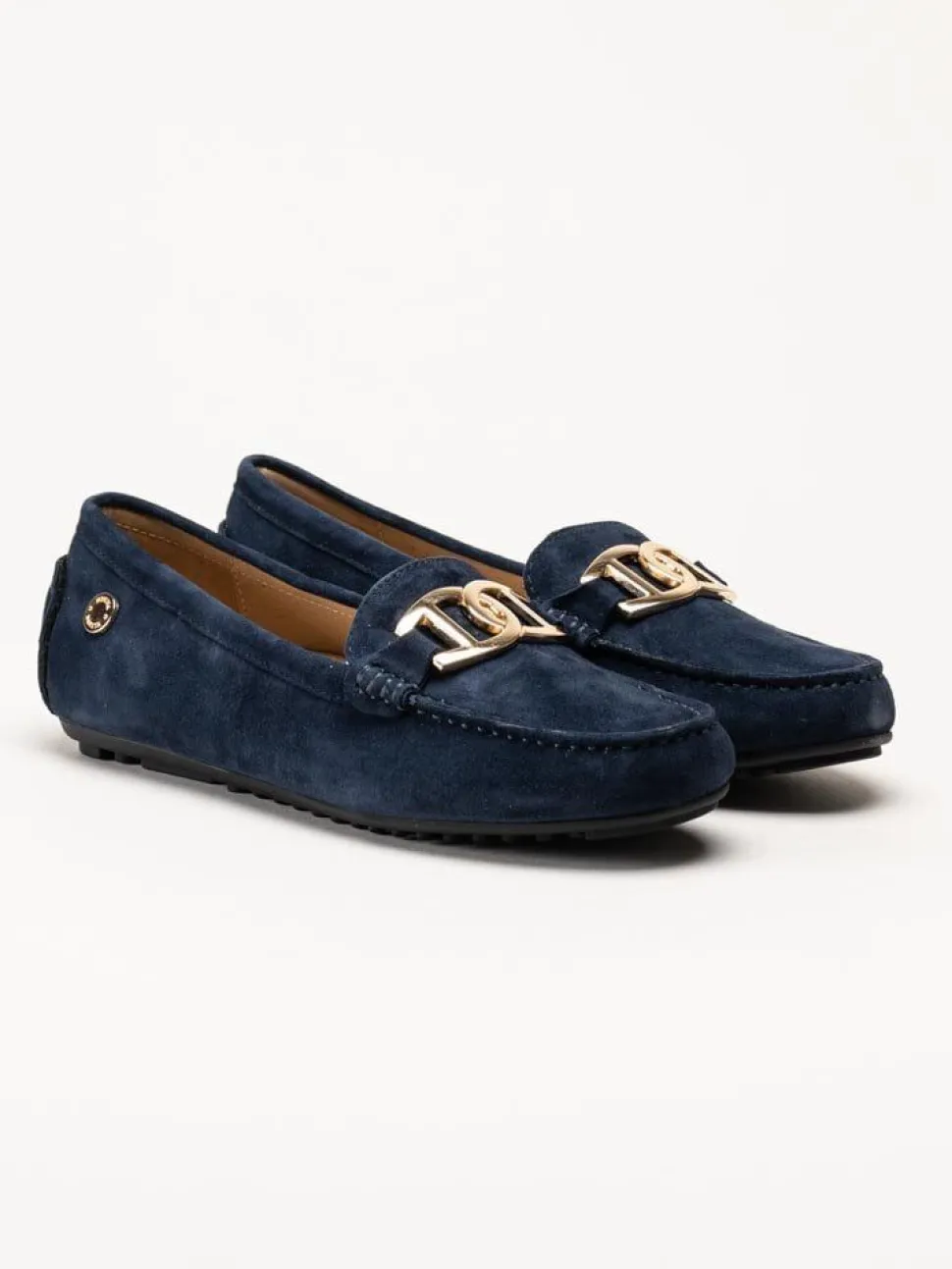 Novita - Parma Royal - Marinblå loafers i mocka