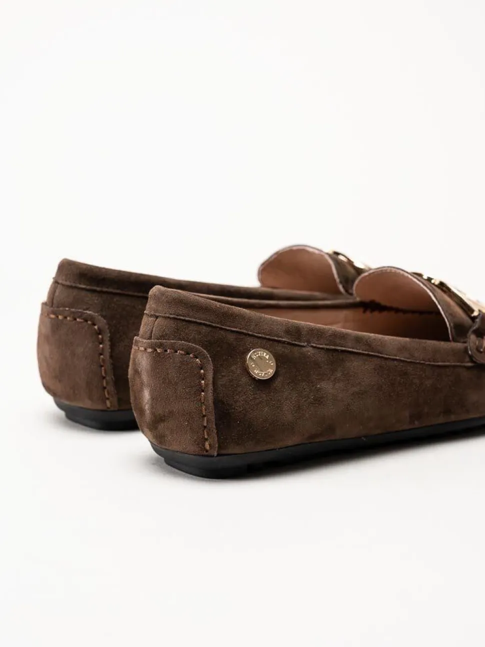 Novita - Parma Royal - Mörkbruna loafers i mocka
