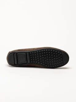 Novita - Parma Royal - Mörkbruna loafers i mocka