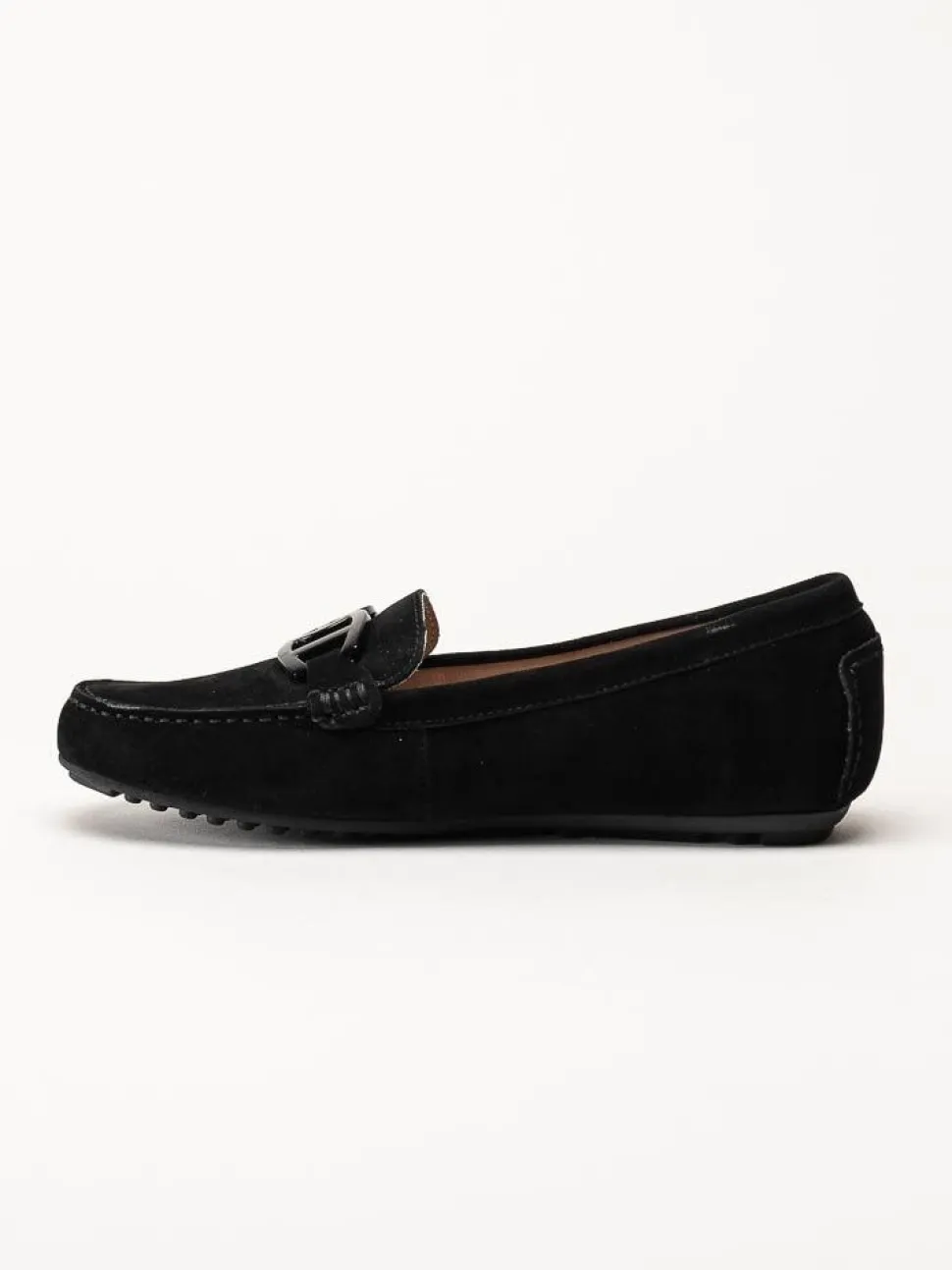 Novita - Parma - Svarta loafers i mocka