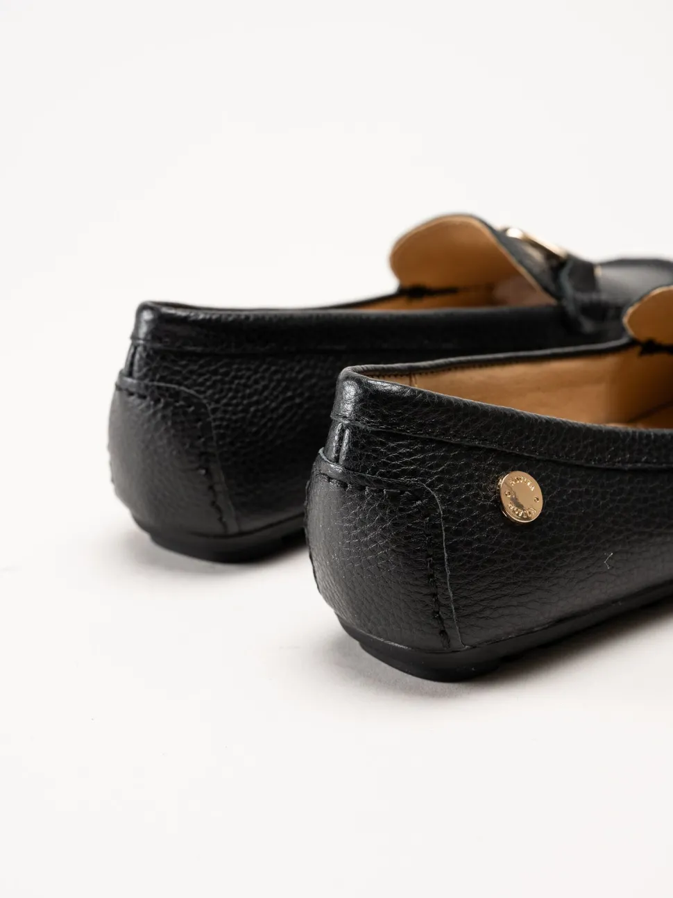 Novita - Parma - Svarta loafers i skinn
