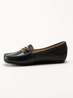 Novita - Parma - Svarta loafers i skinn