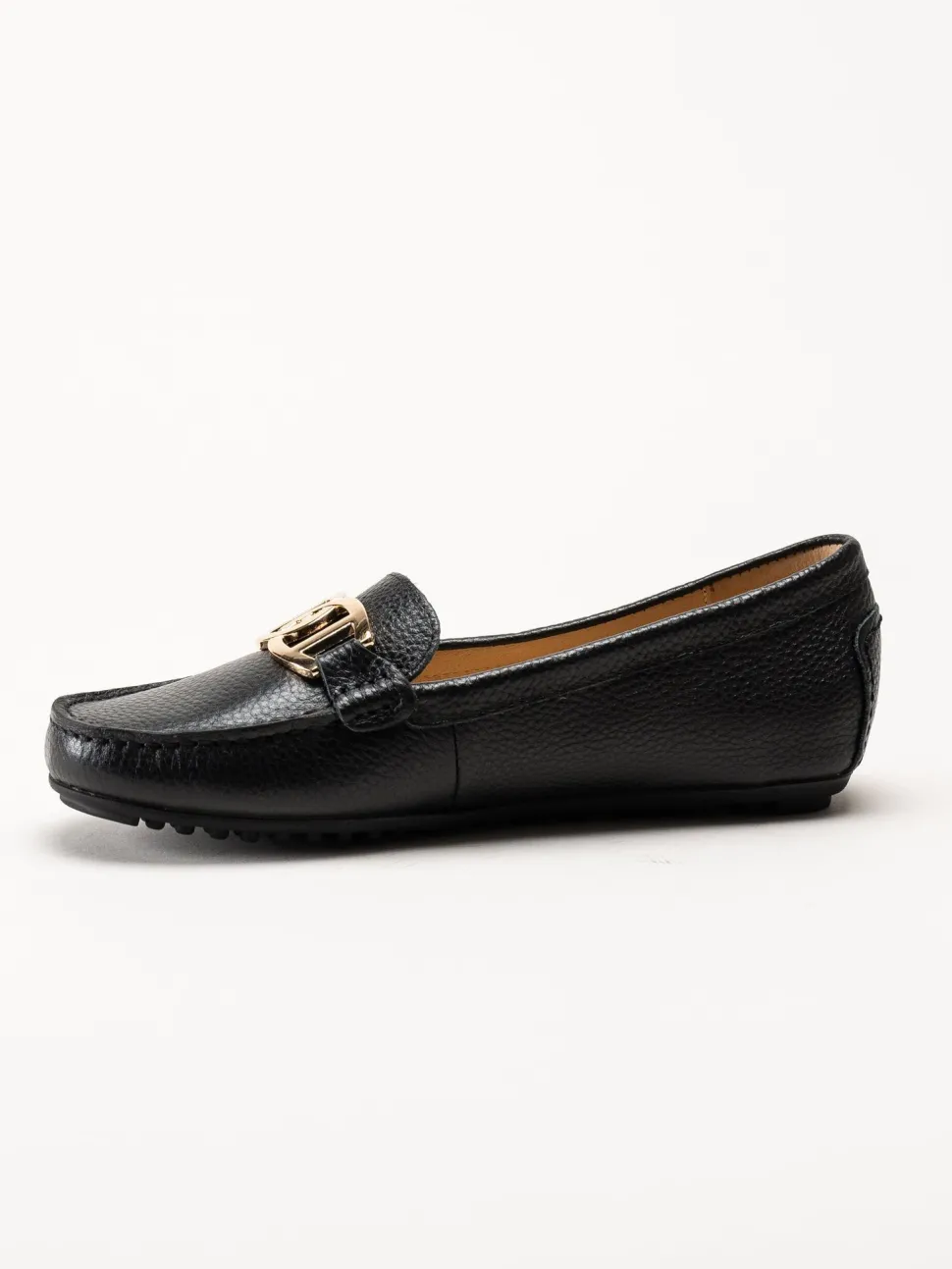 Novita - Parma - Svarta loafers i skinn