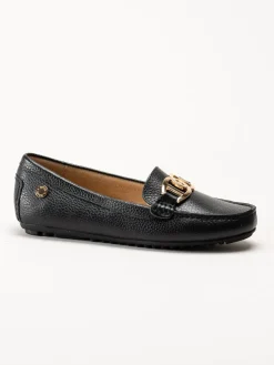Novita - Parma - Svarta loafers i skinn