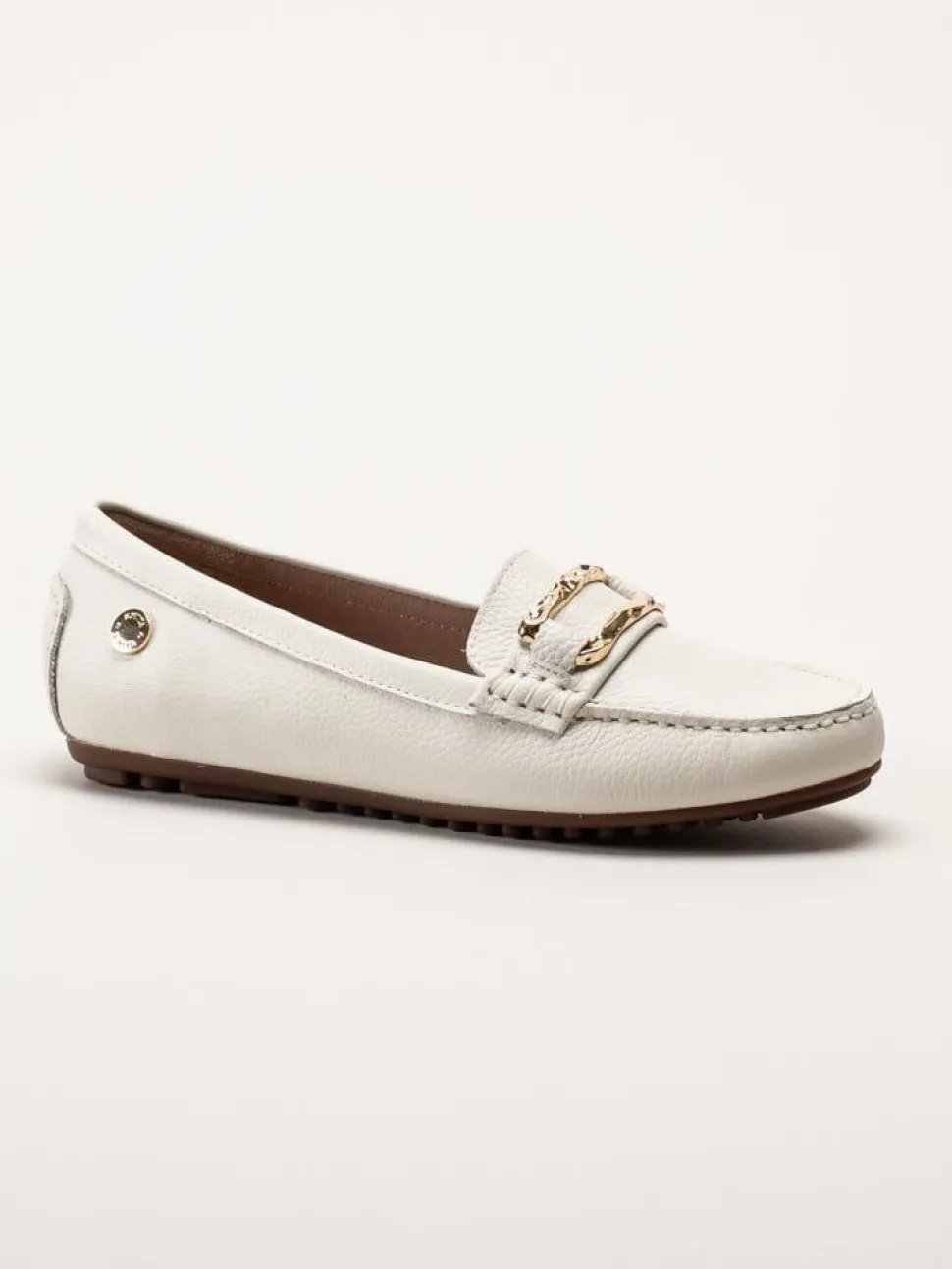 Novita - Parma - Vita loafers i skinn