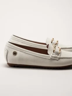 Novita - Parma - Vita loafers i skinn