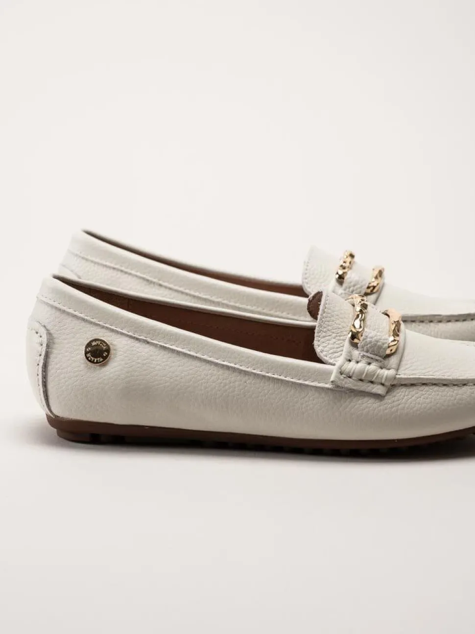 Novita - Parma - Vita loafers i skinn