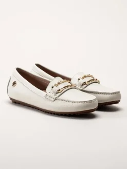 Novita - Parma - Vita loafers i skinn