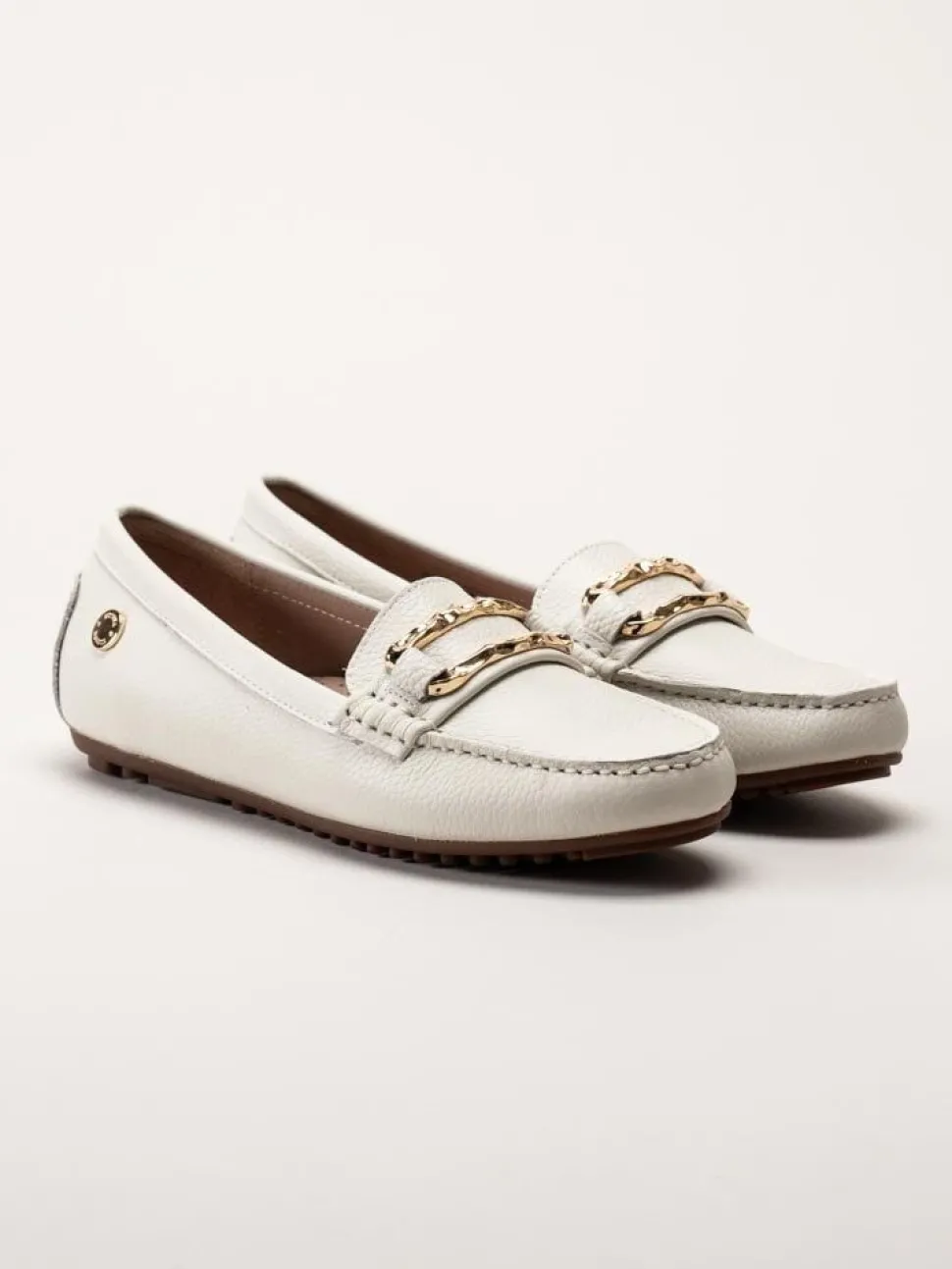 Novita - Parma - Vita loafers i skinn