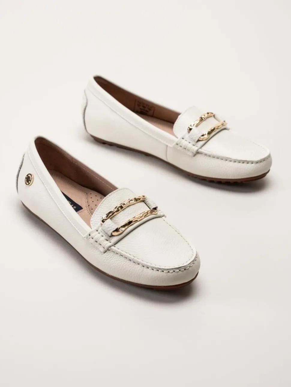 Novita - Parma - Vita loafers i skinn