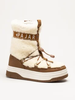 Pajar - Janie High - Beige varmfodrade höga boots