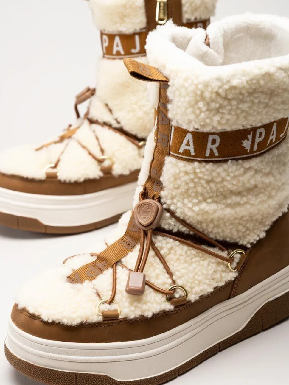 Pajar - Janie High - Beige varmfodrade höga boots