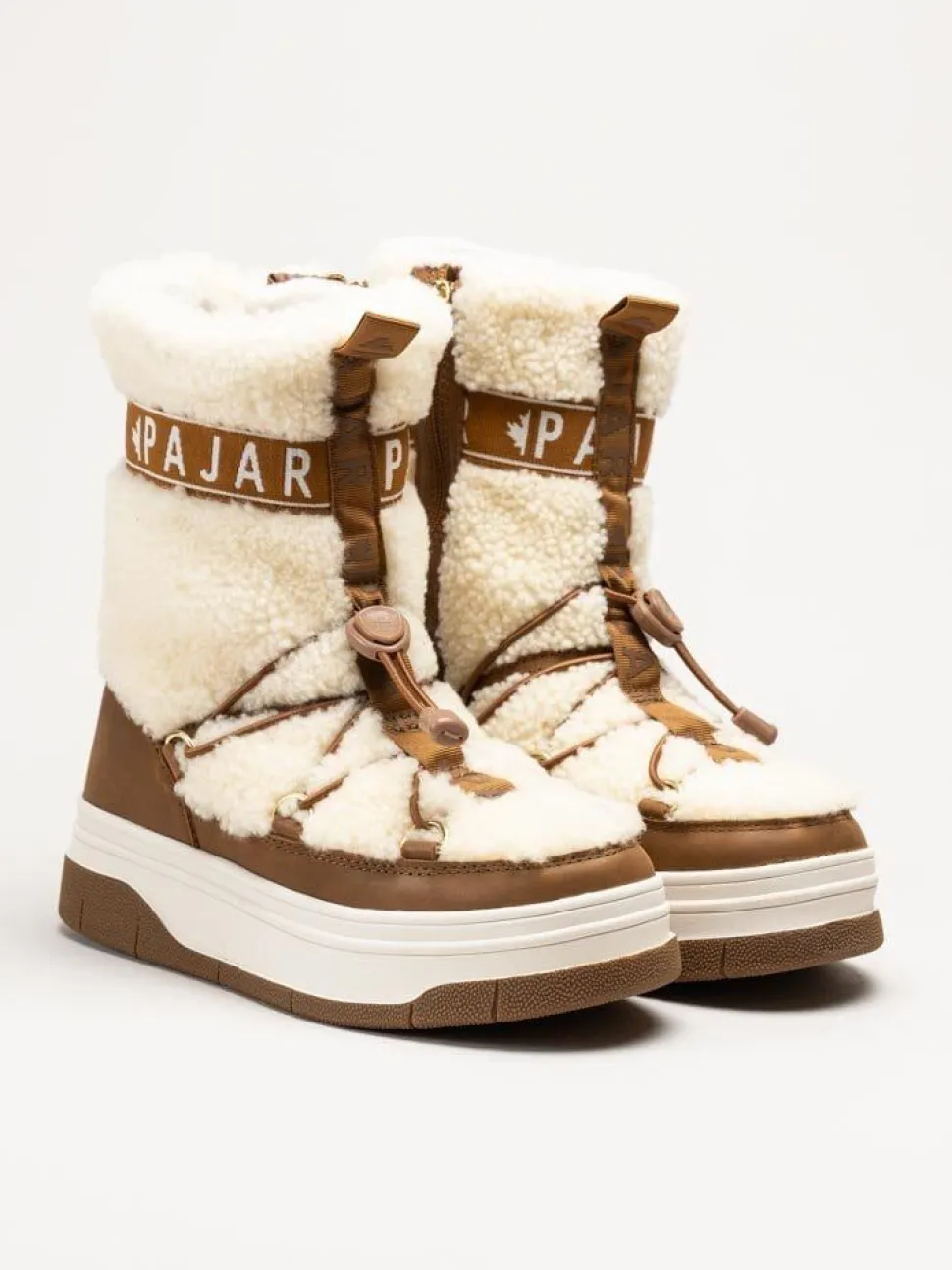 Pajar - Janie High - Beige varmfodrade höga boots