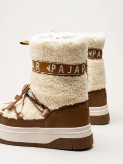 Pajar - Janie High - Beige varmfodrade höga boots