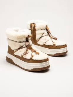 Pajar - Janie Low - Beige varmfodrade boots