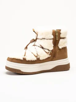 Pajar - Janie Low - Beige varmfodrade boots