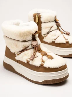 Pajar - Janie Low - Beige varmfodrade boots