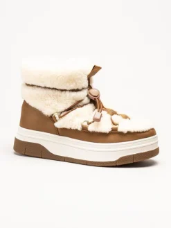 Pajar - Janie Low - Beige varmfodrade boots