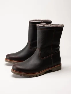 Panama Jack - Fedro Igloo - Bruna fårskinnsfodrade boots