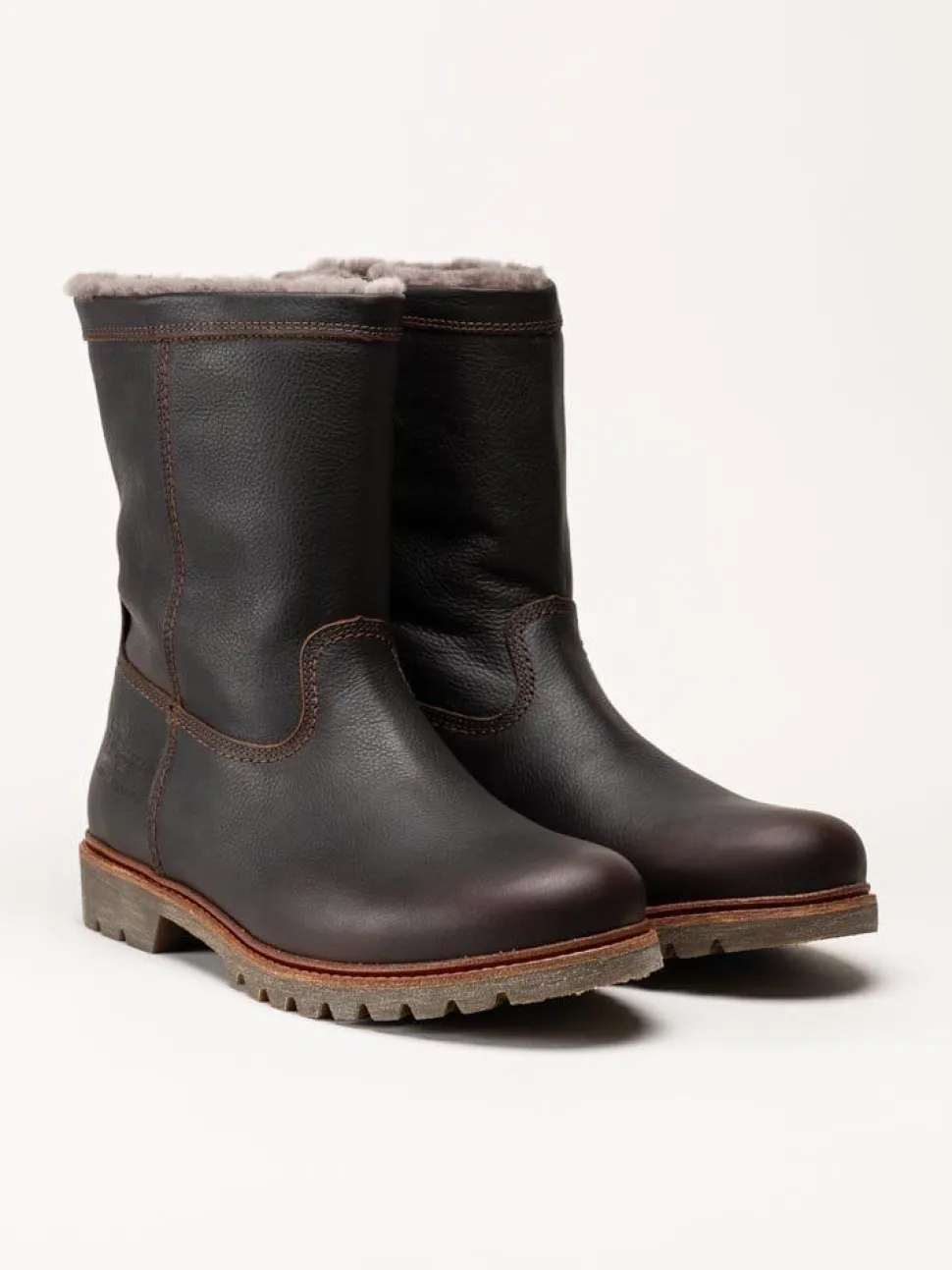 Panama Jack - Fedro Igloo - Bruna fårskinnsfodrade boots