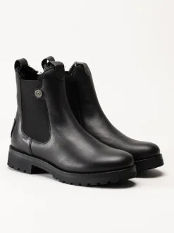 Panama Jack - fransesca Igloo - Svarta fårskinnsfodrade boots i skinn