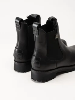 Panama Jack - fransesca Igloo - Svarta fårskinnsfodrade boots i skinn