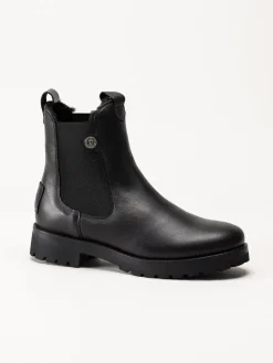 Panama Jack - fransesca Igloo - Svarta fårskinnsfodrade boots i skinn